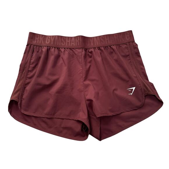 Gymshark maroon red athletic shorts size XL - Picture 1 of 8